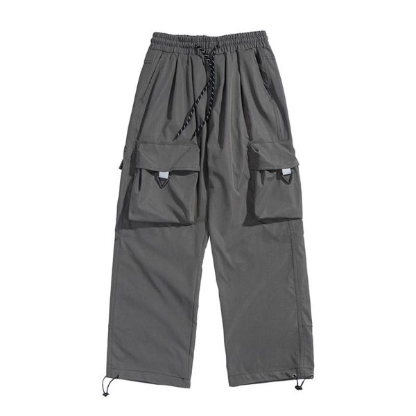men's pants multi-pocket cargo mens safari style solid color loose straight-leg elastic waist casual trousers men, Black
men's pants multi-pocket cargo mens safari style solid color loose straight-leg elastic waist casual trousers men, Black