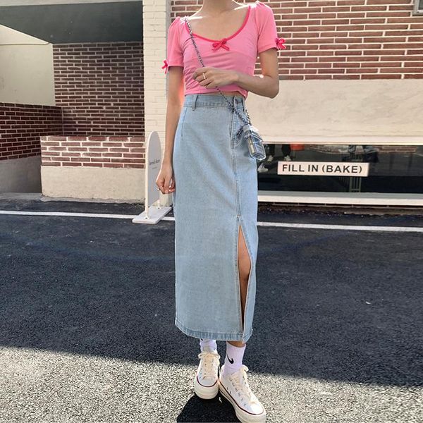 skirts limiguyue high waist skirt casual denim long women plus size korean splt jean simple cotton ladies harajuku k1377, Black
skirts limiguyue high waist skirt casual denim long women plus size korean splt jean simple cotton ladies harajuku k1377, Black