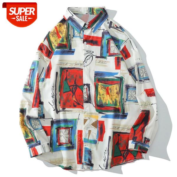 Hip Hop Hawaiian Beach Shirts 2020 Autumn Picture Graffiti Harajuku Streetwear Vintage Long Sleeve Shirt Men Cotton Loose Tops #6N0l, White;black
Hip Hop Hawaiian Beach Shirts 2020 Autumn Picture Graffiti Harajuku Streetwear Vintage Long Sleeve Shirt Men Cotton Loose Tops #6N0l, White;black