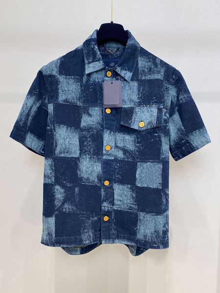 summer mens brand designer denim short sleeved shirts us size loose shirt highend plaid printed cotton material luxury single breasted men c, White;black
summer mens brand designer denim short sleeved shirts us size loose shirt highend plaid printed cotton material luxury single breasted men c, White;black