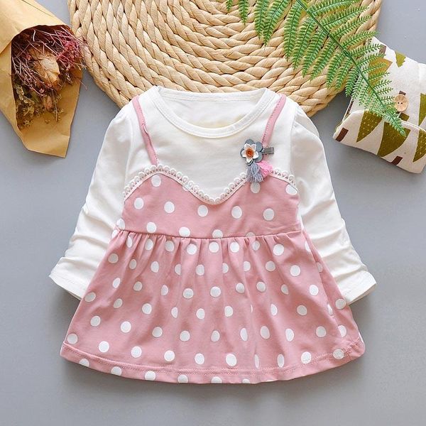 girl's dresses 2021 spring cute baby party birthday girls kids childrenr lace dot fake two long sleeve dresses, princess infant dress c, Red;yellow
girl's dresses 2021 spring cute baby party birthday girls kids childrenr lace dot fake two long sleeve dresses, princess infant dress c, Red;yellow