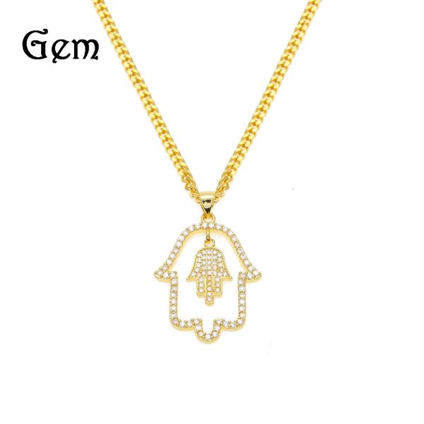 jewelry gold plated diamond hand of fatima round diamond necklace hip hop pendant, Silver
jewelry gold plated diamond hand of fatima round diamond necklace hip hop pendant, Silver