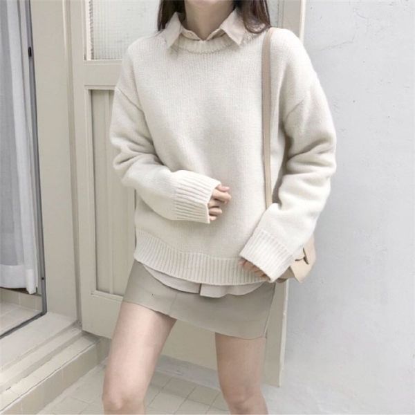 women's sweaters female fall japanese korean nightgown female beige student oversize winter lady knitted shirt c3kr, White;black
women's sweaters female fall japanese korean nightgown female beige student oversize winter lady knitted shirt c3kr, White;black