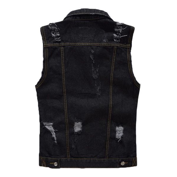 men's vests 2021 black denim vest classic style fashion casual cotton hole sleeveless jacket cowboy coat male brand, Black;white
men's vests 2021 black denim vest classic style fashion casual cotton hole sleeveless jacket cowboy coat male brand, Black;white