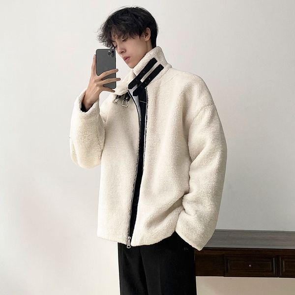 2021 pure color lamb wool men's winter new thickening fashion men stand-up collar cotton-padded jacket casual coat 2ahm, Black
2021 pure color lamb wool men's winter new thickening fashion men stand-up collar cotton-padded jacket casual coat 2ahm, Black