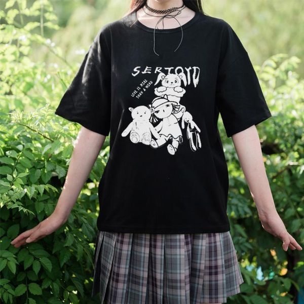 women's t-shirt anime print harajuku punk women streetwear summer short-sleeved tees casual clothes kawaii y2k female, White
women's t-shirt anime print harajuku punk women streetwear summer short-sleeved tees casual clothes kawaii y2k female, White