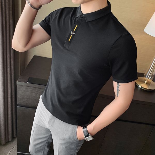 2021 casual short sleeve shirts mesh solid color polo shirt summer fine formal business wear men's clothes to homme k37y, White;black
2021 casual short sleeve shirts mesh solid color polo shirt summer fine formal business wear men's clothes to homme k37y, White;black
