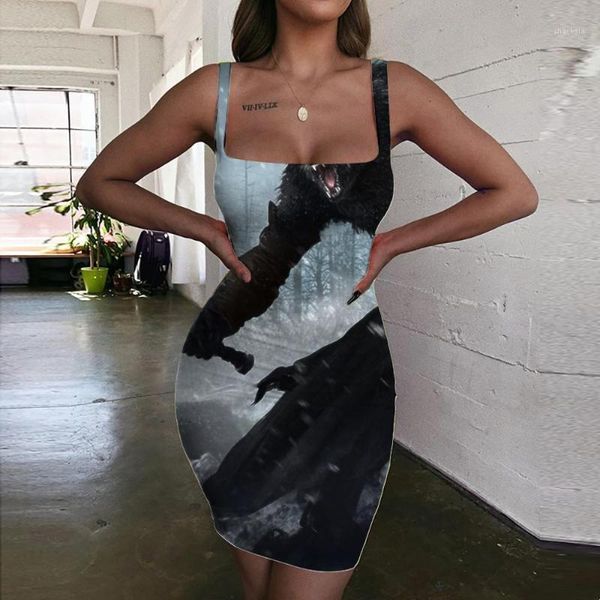 brand wolf dress women animal 3d print war vestido punk rock sundress womens clothing club boho femme casual dresses, Black;gray
brand wolf dress women animal 3d print war vestido punk rock sundress womens clothing club boho femme casual dresses, Black;gray