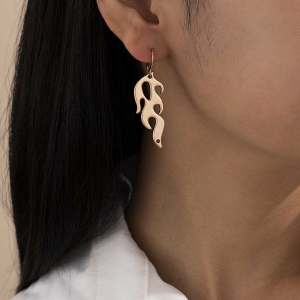 accessories punk style hollow out women's fashion street p dark flame earrings, Silver
accessories punk style hollow out women's fashion street p dark flame earrings, Silver