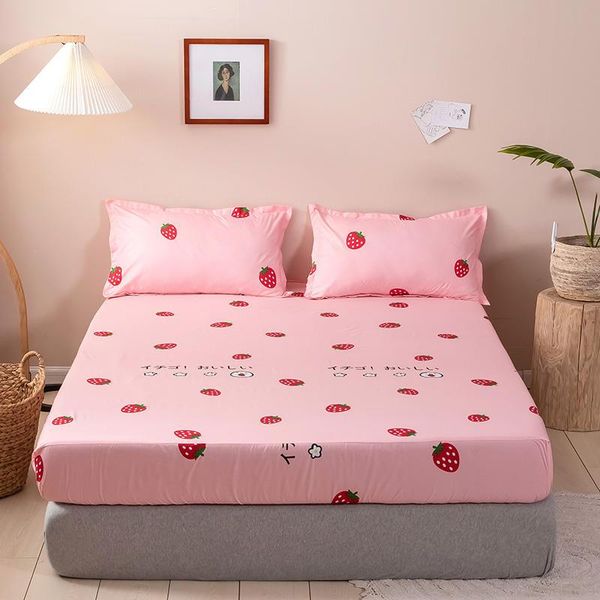 sheets & sets 3 pcs fitted sheet set single double queen king size strawberry pattern mattress cover with elastic case
sheets & sets 3 pcs fitted sheet set single double queen king size strawberry pattern mattress cover with elastic case