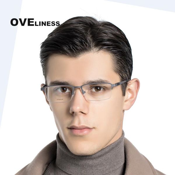 fashion sunglasses frames men's eyeglasses optical glasses frame men titanium alloy eyewear myopia prescription half metal, Black
fashion sunglasses frames men's eyeglasses optical glasses frame men titanium alloy eyewear myopia prescription half metal, Black
