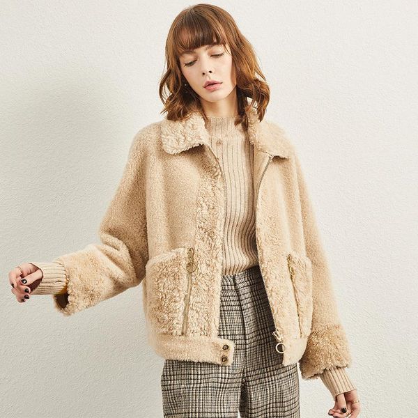 women's fur & faux short real coat woman wool jackets for women 2021 autumn winter clothes korean female jacket mujeres abrigos pph2004, Black
women's fur & faux short real coat woman wool jackets for women 2021 autumn winter clothes korean female jacket mujeres abrigos pph2004, Black