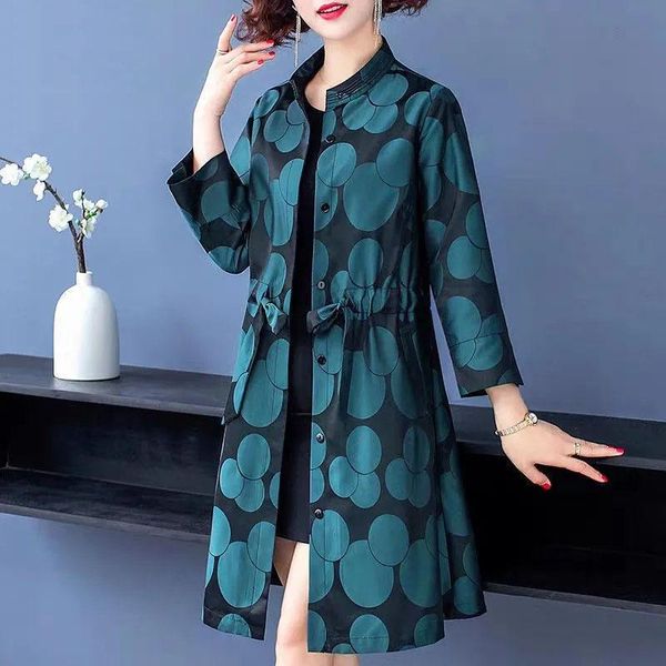 women's trench coats middle-aged mother spring autumn windbreaker 2021 coat women overcoat mid-length loose female outerwear top, Tan;black
women's trench coats middle-aged mother spring autumn windbreaker 2021 coat women overcoat mid-length loose female outerwear top, Tan;black