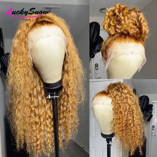 lace wigs #27 honey blonde front wig brazilian remy water wave human hair for women hd transparent 180%, Black;brown
lace wigs #27 honey blonde front wig brazilian remy water wave human hair for women hd transparent 180%, Black;brown