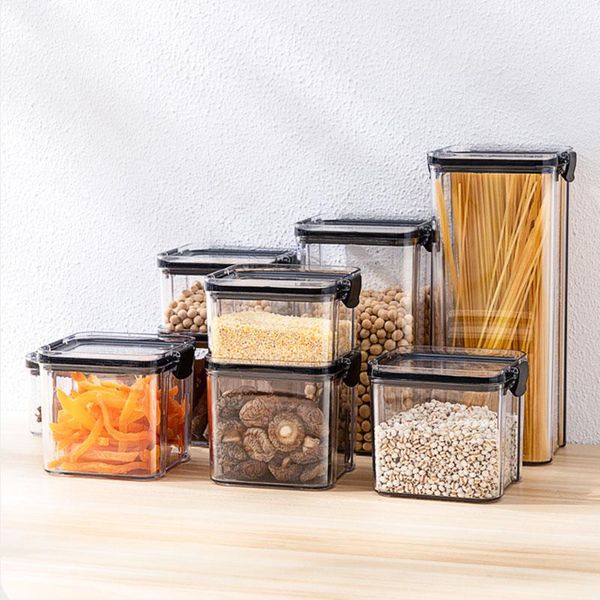 storage bottles & jars 1800ml dry box containers transparent stackable kitchen spaghetti noodles sealed tank organizers
storage bottles & jars 1800ml dry box containers transparent stackable kitchen spaghetti noodles sealed tank organizers