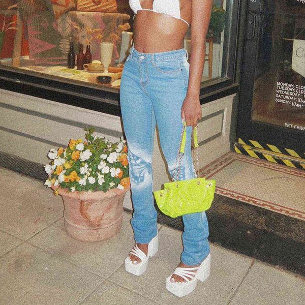 jeans women denim pants straight high waist trousers punk style indie aesthetics summer baddie clothing 211129, Blue
jeans women denim pants straight high waist trousers punk style indie aesthetics summer baddie clothing 211129, Blue