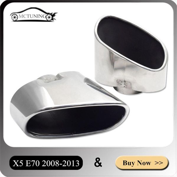 motorcycle exhaust system 1 pair car silver stainless steel muffler tip for b-mw x5 e70 2008-2013 back diffuser nozzles
motorcycle exhaust system 1 pair car silver stainless steel muffler tip for b-mw x5 e70 2008-2013 back diffuser nozzles