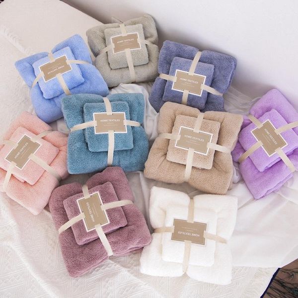 towel two-piece bath soft absorbent coral fleece household set 
towel two-piece bath soft absorbent coral fleece household set