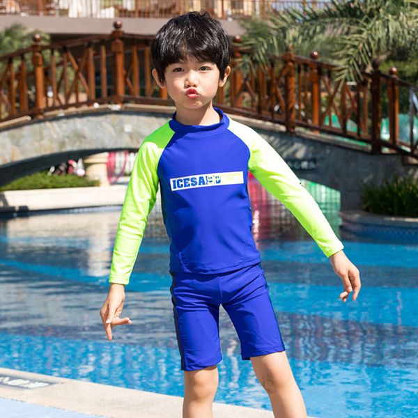 boys' split swimsuit chinese big kids' korean version teenagers' quick drying boys' handsome swimming suit, Blue
boys' split swimsuit chinese big kids' korean version teenagers' quick drying boys' handsome swimming suit, Blue