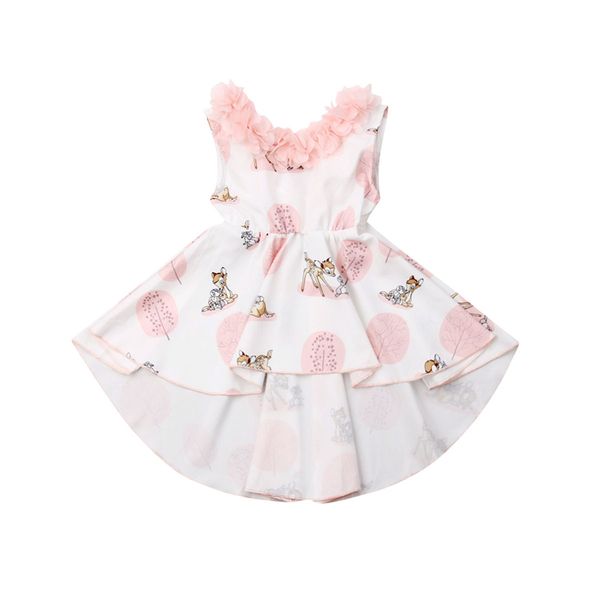 1-5t toddlers kid baby girls flower clothes summer sleeveless floral dress elegant sundress cute party princess dess, White
1-5t toddlers kid baby girls flower clothes summer sleeveless floral dress elegant sundress cute party princess dess, White