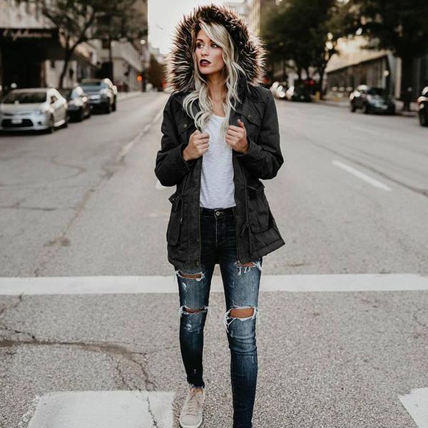 women's jackets fashion women autumn winter warm casual jacket coat 2021 solid regular outerwear & coats hooded women's female, Black;brown
women's jackets fashion women autumn winter warm casual jacket coat 2021 solid regular outerwear & coats hooded women's female, Black;brown