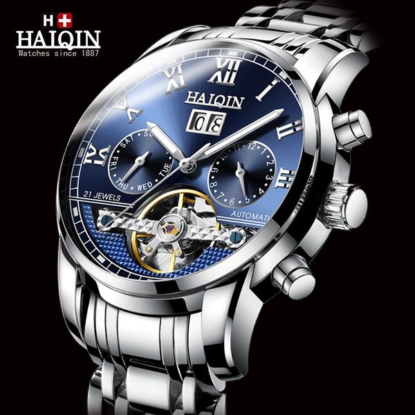 wristwatches haiqin mechanical automatic watch men watches mens waterproof business sport wristwatch relogio masculino, Slivery;brown
wristwatches haiqin mechanical automatic watch men watches mens waterproof business sport wristwatch relogio masculino, Slivery;brown