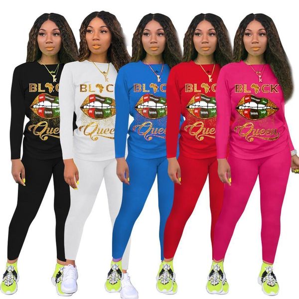 women tracksuits two pieces set designer outfits letters lip printed round neck long sleeve pants ladies new fashion casual suit sportwear, Gray
women tracksuits two pieces set designer outfits letters lip printed round neck long sleeve pants ladies new fashion casual suit sportwear, Gray