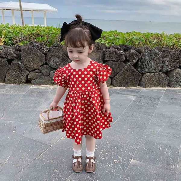 spring arrival girls fashion dot dress kids korean design es clothes summer 210528, Red;yellow
spring arrival girls fashion dot dress kids korean design es clothes summer 210528, Red;yellow