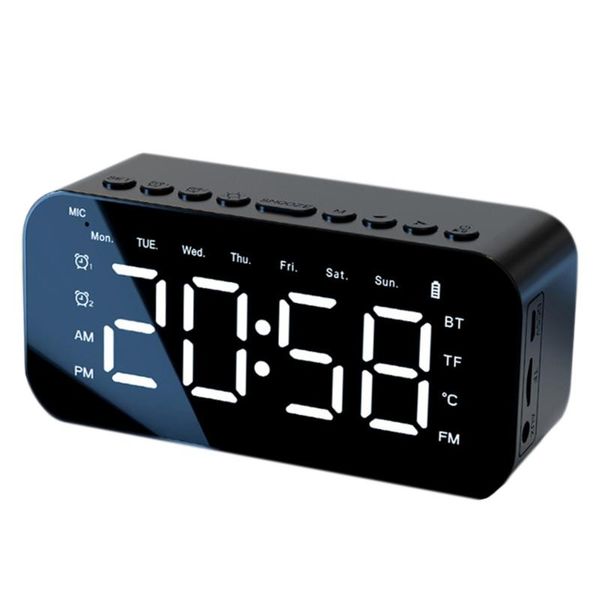 other clocks & accessories digital alarm clock mirror wireless bluetooth speaker calendar portable support the tf card black
other clocks & accessories digital alarm clock mirror wireless bluetooth speaker calendar portable support the tf card black