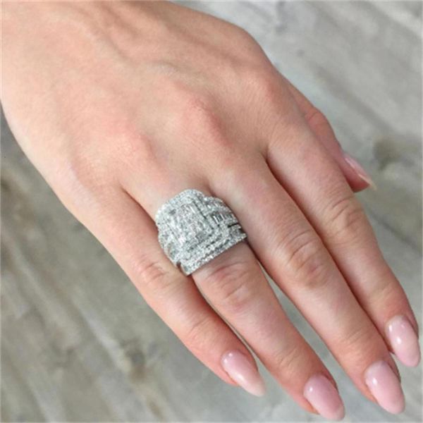 wedding rings charm female white crystal stone ring set luxury for women vintage bridal square engagement wholesale, Slivery;golden
wedding rings charm female white crystal stone ring set luxury for women vintage bridal square engagement wholesale, Slivery;golden