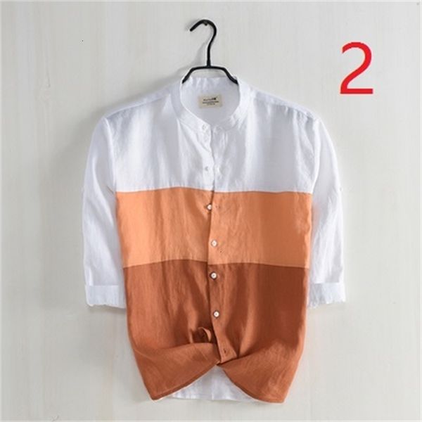 New 2021 Color Matching Small Stand Collar Linen Men's Fresh Literary Round Neck Loose Casual Cotton Cropped Sleeves Shirt 0JPB, White;black
New 2021 Color Matching Small Stand Collar Linen Men's Fresh Literary Round Neck Loose Casual Cotton Cropped Sleeves Shirt 0JPB, White;black