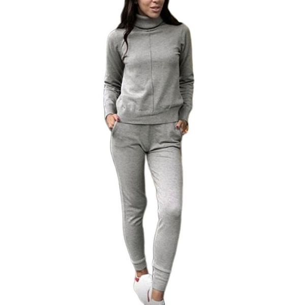 women's tracksuits 2021 autumn women 2 piece sweater outfit turtleneck knitted pullover and pants suits set, Gray
women's tracksuits 2021 autumn women 2 piece sweater outfit turtleneck knitted pullover and pants suits set, Gray