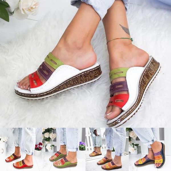 2021 new summer women sandals stitching sandals ladies open toe casual shoes platform wedge slides beach woman shoes, Black
2021 new summer women sandals stitching sandals ladies open toe casual shoes platform wedge slides beach woman shoes, Black