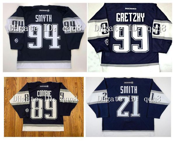 2001-2002 retro koho hockey jersey 94 ryan smyth oilers 97 connor mcdavid 99 wayne gretzky 89 mike comrie 21 jason smith dark blue custom an, Black;red
2001-2002 retro koho hockey jersey 94 ryan smyth oilers 97 connor mcdavid 99 wayne gretzky 89 mike comrie 21 jason smith dark blue custom an, Black;red