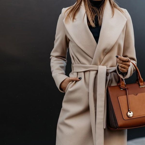plus size loose warm wool blends long winter coat turn down collar adjustable belt wool coats women office work wear elegant j30, Black
plus size loose warm wool blends long winter coat turn down collar adjustable belt wool coats women office work wear elegant j30, Black
