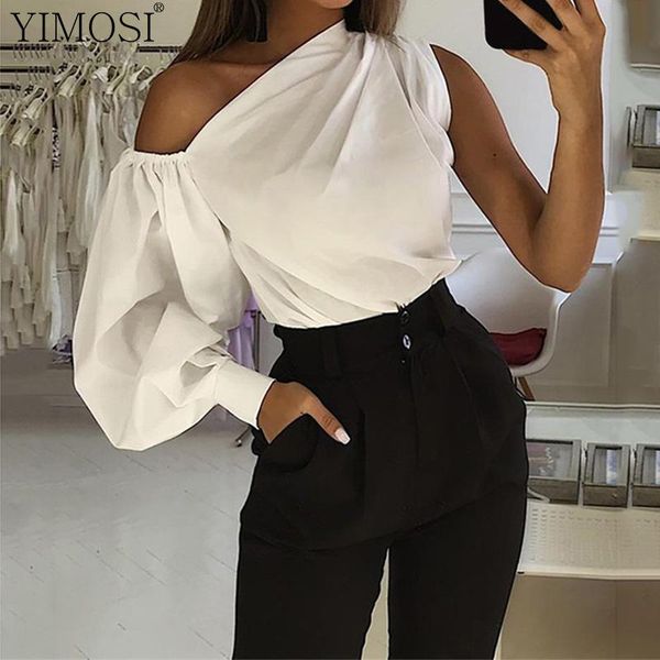 women's blouses & shirts 2021 elegant summer women long sleeve ladies off shoulder stylish blouse female loose plus size, White
women's blouses & shirts 2021 elegant summer women long sleeve ladies off shoulder stylish blouse female loose plus size, White