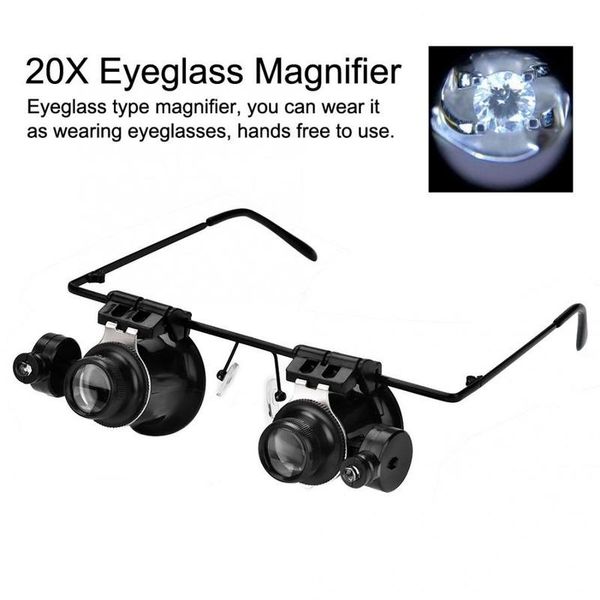 bulbs headband led light glasses magnifier 20x watchmaker jewelry optical lens glass loupe watch making repair tool
bulbs headband led light glasses magnifier 20x watchmaker jewelry optical lens glass loupe watch making repair tool