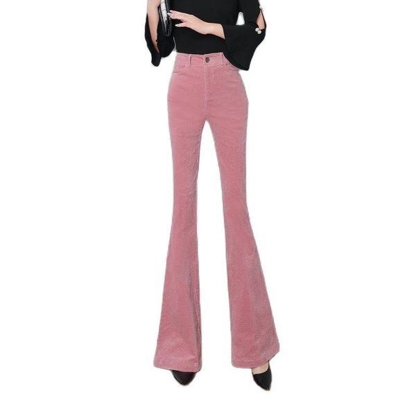 women's pants & capris fashion casual trousers 2021 fall/winter high waist wide leg corduroy stretch micro flared korean clothing, Black;white
women's pants & capris fashion casual trousers 2021 fall/winter high waist wide leg corduroy stretch micro flared korean clothing, Black;white