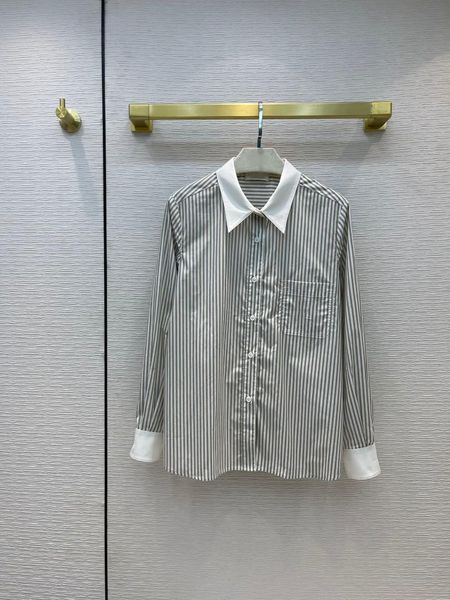 women's blouses & shirts high street striped for women autumn 2021 white lapel long sleeve cotton 3d cut straight
women's blouses & shirts high street striped for women autumn 2021 white lapel long sleeve cotton 3d cut straight
