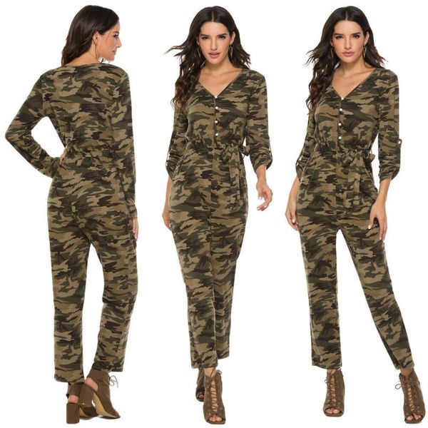 women's jumpsuits & rompers women bodysuit long pants camouflage jumpsuit female painted overalls with belt autumn spring v neck ladies, Black;white
women's jumpsuits & rompers women bodysuit long pants camouflage jumpsuit female painted overalls with belt autumn spring v neck ladies, Black;white