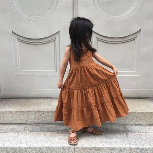 milancel summer new girls dress sleeveless girls pleated dress linen dress for girls 210303, Red;yellow
milancel summer new girls dress sleeveless girls pleated dress linen dress for girls 210303, Red;yellow