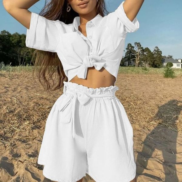 women's tracksuits boozrey y2k 2021 white single-breasted short-sleeved lapel shirt with straps fashion casual beach two-piece suit, Gray
women's tracksuits boozrey y2k 2021 white single-breasted short-sleeved lapel shirt with straps fashion casual beach two-piece suit, Gray