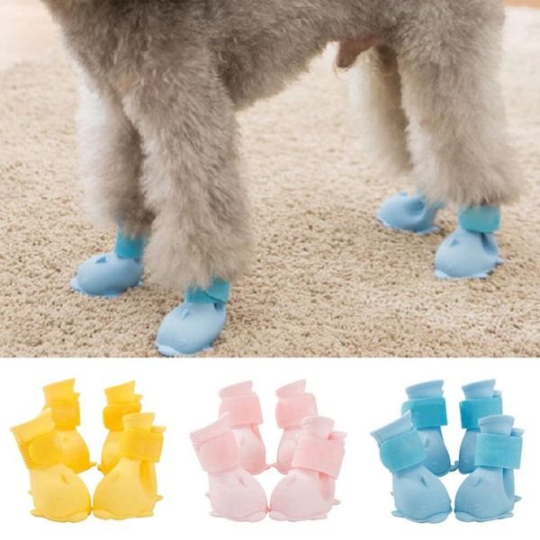 dog apparel 4pcs pet puppy warm waterproof silicone non-slip rain boots footwear shoes 2021
dog apparel 4pcs pet puppy warm waterproof silicone non-slip rain boots footwear shoes 2021