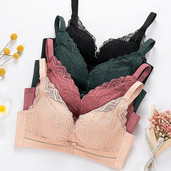 bras non-steel ring skin-friendly cotton jersey bra ab cup upper thin lower thick adjustable small chest medium-weight underwear, Red;black
bras non-steel ring skin-friendly cotton jersey bra ab cup upper thin lower thick adjustable small chest medium-weight underwear, Red;black