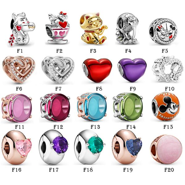 new 925 sterling silver fit pandora charms bracelets love heart mouse cat bird crown horse glass beads charms for european women wedding ori, Golden;silver
new 925 sterling silver fit pandora charms bracelets love heart mouse cat bird crown horse glass beads charms for european women wedding ori, Golden;silver