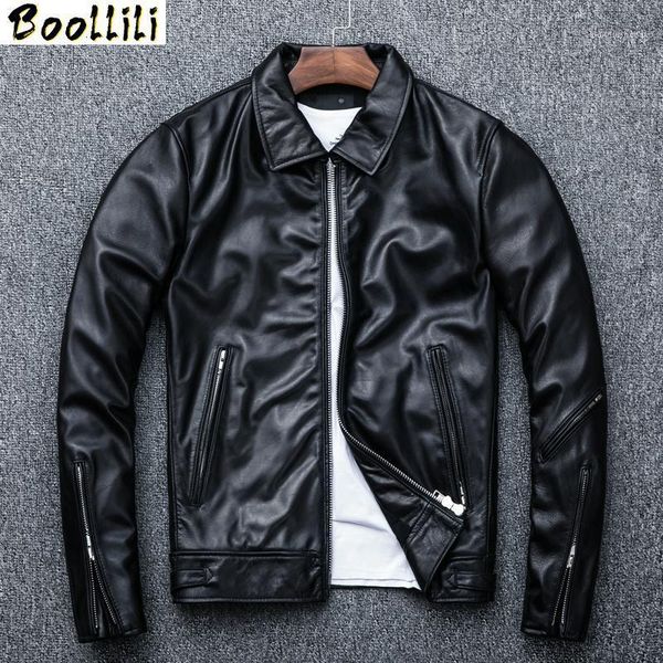 men's leather & faux boollili vintage genuine jacket men wax sheepskin coat spring autumn jackets chaqueta cuero hombre, Black
men's leather & faux boollili vintage genuine jacket men wax sheepskin coat spring autumn jackets chaqueta cuero hombre, Black