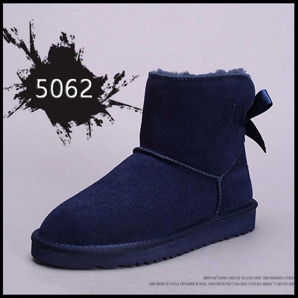 5062 snow boots women's low tube lace up cowhide bow knot, Black
5062 snow boots women's low tube lace up cowhide bow knot, Black