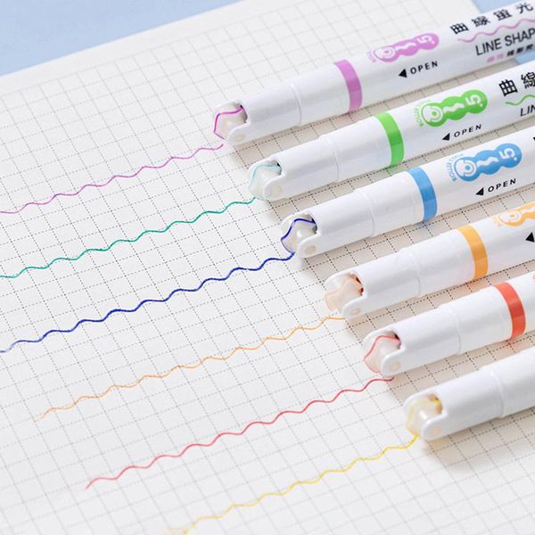 highlighters creative 0.5mm curve highlighter color roller gel pen planner graffiti painting / underline marker student stationery office, Black;red
highlighters creative 0.5mm curve highlighter color roller gel pen planner graffiti painting / underline marker student stationery office, Black;red