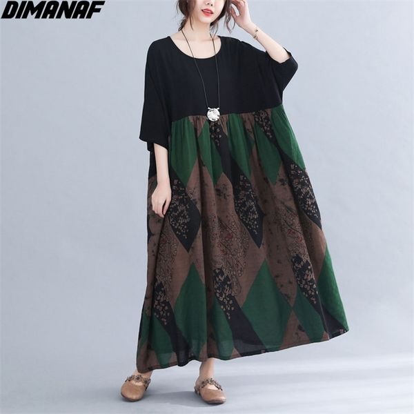 plus size summer dress women elegant sundress oversize floral print long linen loose big patchwork 4xl 5xl 210531, Black;gray
plus size summer dress women elegant sundress oversize floral print long linen loose big patchwork 4xl 5xl 210531, Black;gray