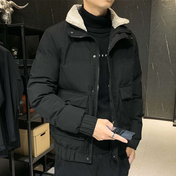 men's thickened 2020 new trend slim down winter leisure loose cotton padded jacket, Black;brown
men's thickened 2020 new trend slim down winter leisure loose cotton padded jacket, Black;brown